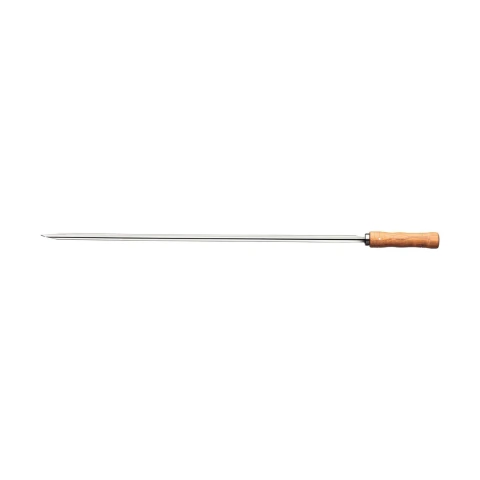 Espeto Para Churrasco Tramontina 85 Cm Lâmina Em Aço Inox E Cabo De Madeira Reforçado Premium