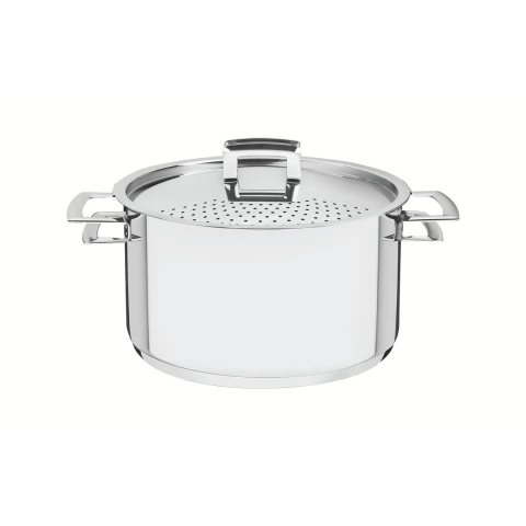 Espagueteira Tramontina Brava Aço Inox 24 Cm 6 1 L Fundo Triplo Indução