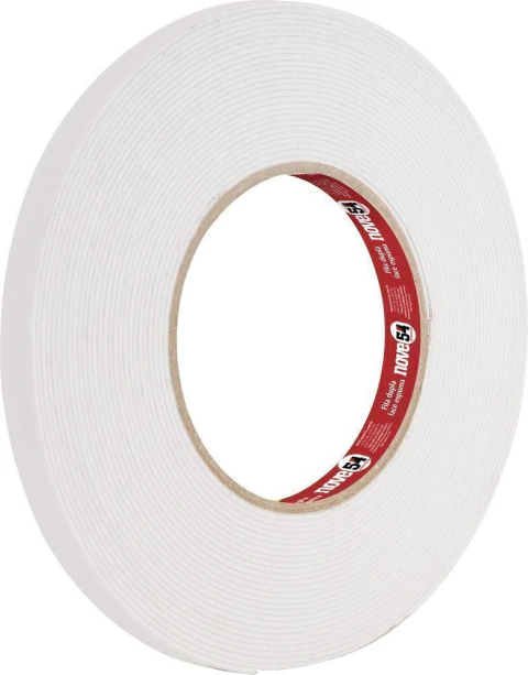 Fita Dupla Face Espuma 19mmx10m Branca Nove54