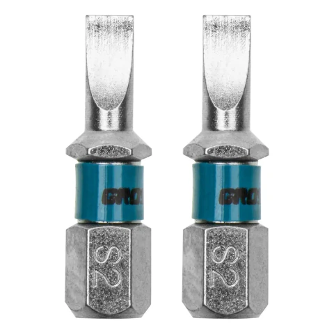 Bit Fenda Sl4,5 25 mm Aço Cromo Molibdênio S2 58 Hrc 2 Peças Gross