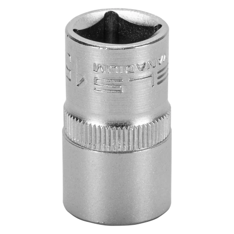 Soquete Sextavado 1/2'' 15mm Cromado Vanádio Stels 38mm