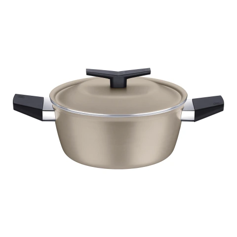 Caçarola Tramontina Spezia Induction 24 cm 4.3 Litros 3 mm Antiaderente Starflon Excellent Areia