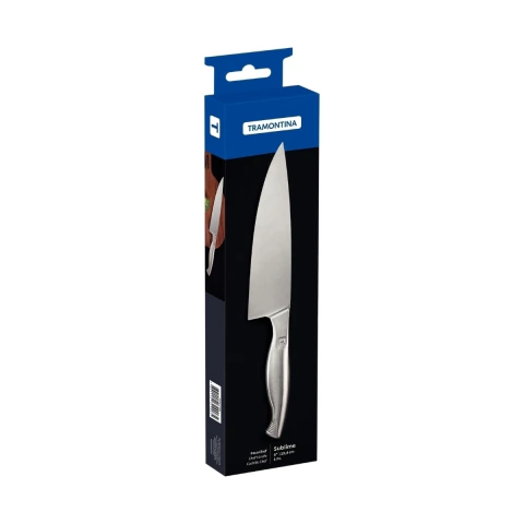 Faca Chef Tramontina Sublime 6 Polegadas 15 Cm Em Aço Inox Com Tratamento Térmico
