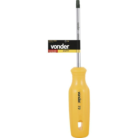 Chave torx t-27 com cabo reto cromo vanádio Vonder
