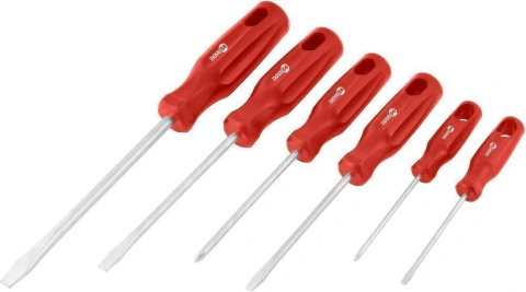 Jogo chave fenda e philips aço carbono com 6 peças Nove54