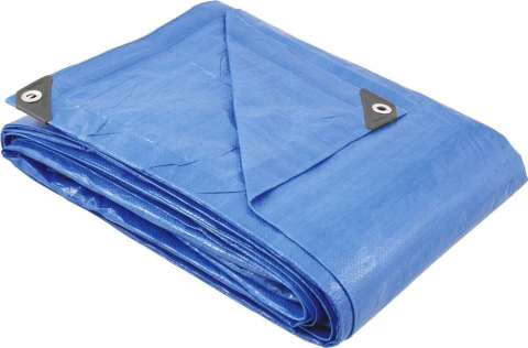 Lona polietileno 5x4m azul 150 micras média Vonder