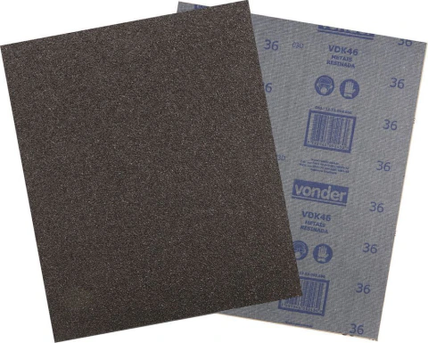 Lixa folha ferro g120 225x275mm vdk-46 com 50 peças Vonder
