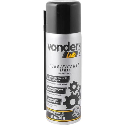 Lubrificante Spray Plus 65ml 40g Desengripante Protetor Anti Corrosão Vonder