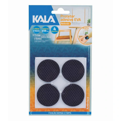 Protetor Adesivo Para Móveis Pr Redondo 38Mm 4 Peças Kala