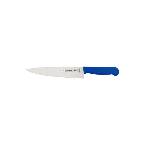 Faca Para Carne Tramontina Profissional Master 8 Polegadas Aço Inox Cabo Azul Antimicrobiano