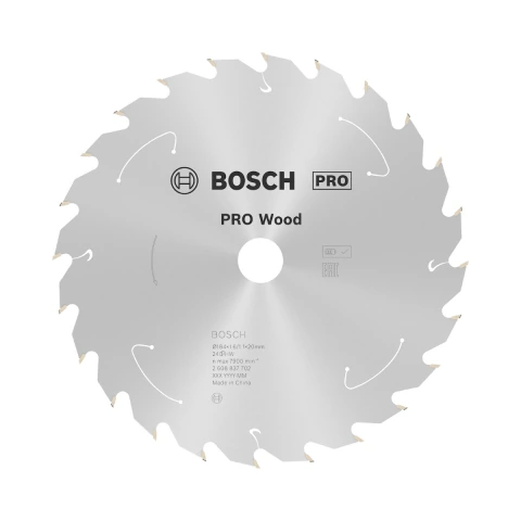 Disco De Serra Circular Bosch Pro Wood Cordless 184mm 24 D