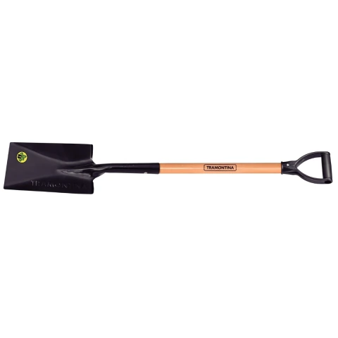 Vanga Quadrada Tramontina 424/00 Empunhadura Plástica Ergonômica Cabo Madeira 71 cm 71 cm