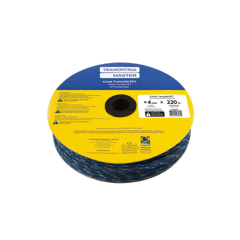 Corda Tramontina Master Pet 4mm 220 Metros 105,2kgf Multifilamento