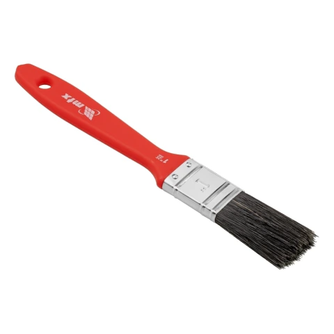 Trincha Pincel 25 Mm Para Tinta Esmalte E Óleo Cerdas Pretas Cabo Plástico Mtx