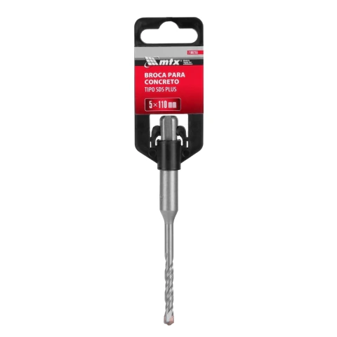 Broca Para Concreto 5x110 Mm Sds Plus Carboneto De Tungstênio Mtx