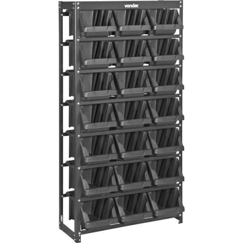 Estante Gaveteiro Metálica 150x75x34cm 21 Gav Vonder Outlet