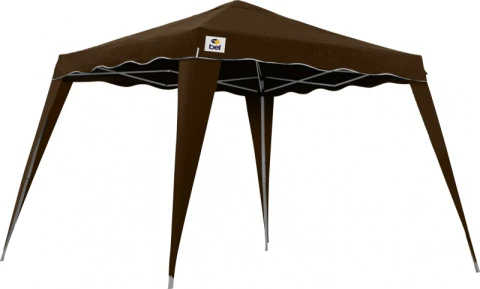 Tenda Gazebo Alum. Dobrável 3X3 Marrom - Bel Lazer