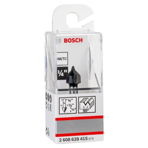 Fresa Ranhurar Bosch Standard V 1/4'' 12,7X12,7mm G45mm 90°
