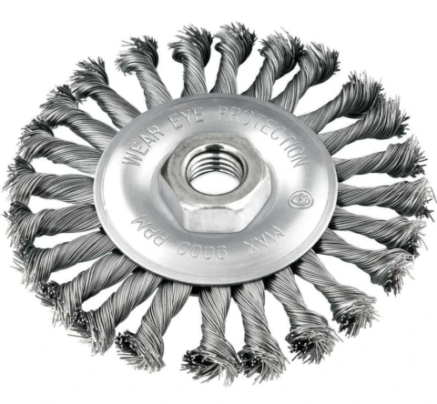 Escova circular torcida 4x1/2" rosca m14 12500rpm Vonder