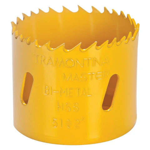 Serra Copo Bi-Metálica 146mm 5.3/4'' Tramontina Master Aço Rápido HSS Para Metais PVC Madeira