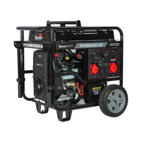 Gerador Gasolina 17.0 kVA 380V Trifásico Partida Elétrica AVR Toyama TG15000CXE3-XP