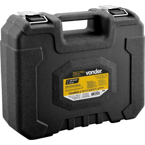 Medidor Pressão Óleo 35 Bar Para Câmbio Automático Com 11 Conectores Diversos Vonder