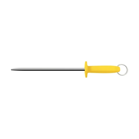 Chaira Lisa Profissional Master 12 Polegadas Aço Carbono Cabo Amarelo Tramontina