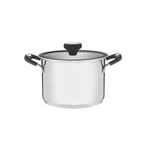 Caldeirão Tramontina Solar Silicone Aço Inox Fundo Triplo 20 cm 4,6 Litros Indução