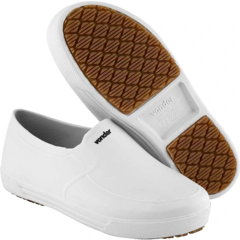 Sapato Antiderrapante e Impermeável Tam. 36 Branco Vonder