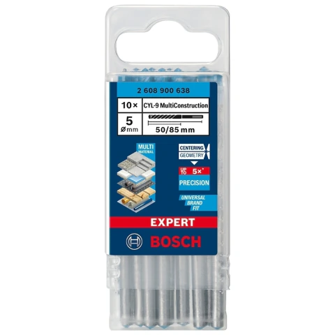 Broca Bosch Expert Cyl-9 Multiconstruction 5X50X85mm 10Pçs