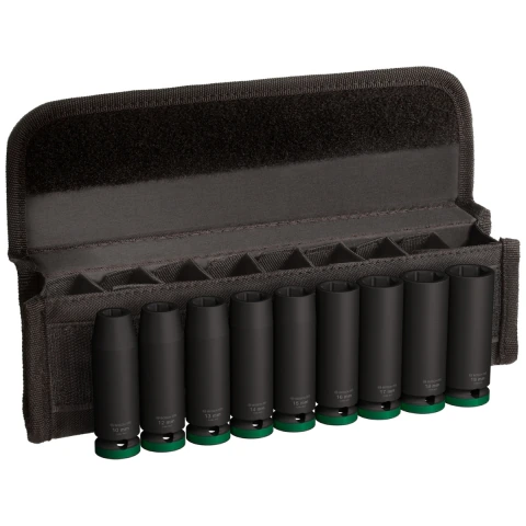 Jogo De Soquetes Bosch Pro Impact Longo Encaixe 1/2'' 9Un