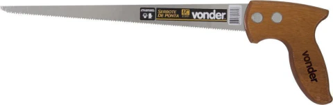 Serrote de ponta 12" 9d cabo madeira - Vonder