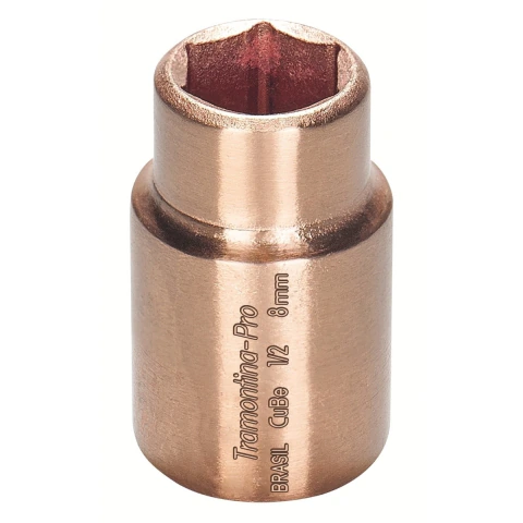 Soquete Sextavado em Cobre Berílio 32 mm 1/2'' Antifaiscante 35-40 HRC Tramontina PRO