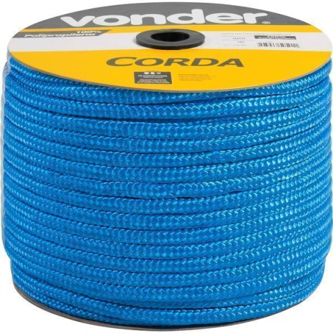 Corda Trançada 12,0mm 8,0kg 140m Azul P Vonder