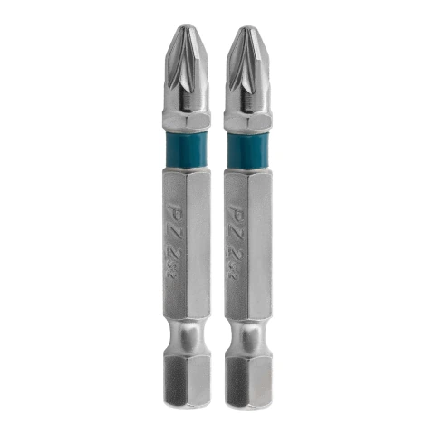 Bit Para Parafusadeira PZ2 50mm Aço 2 Peças Gross
