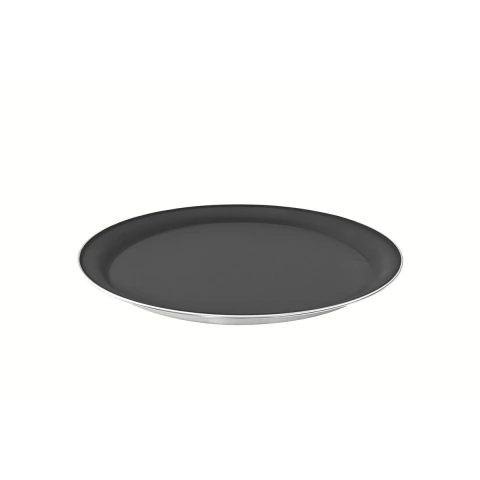 Bandeja Tramontina Service Redonda Aço Inox 40 cm Antiderrapante Alta Resistência Lava Louças