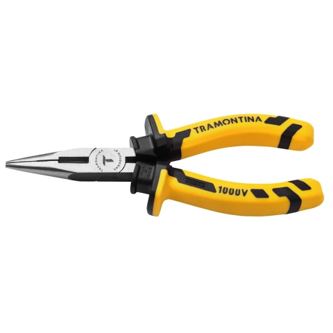 Alicate Bico Meia Cana 6'' Tramontina MASTER Isolado Aço Vanádio NR10 Dupla Injeção