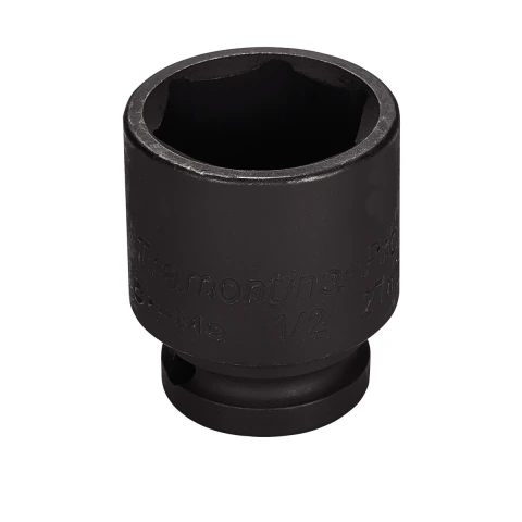 Soquete de Impacto Sextavado 30 mm 1/2'' Aço Cromo Molibdênio Tramontina PRO Durável
