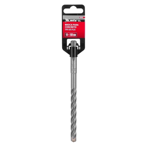 Broca Concreto Sds Plus 10 X 160 Mm Ponta Em Cruz Mtx