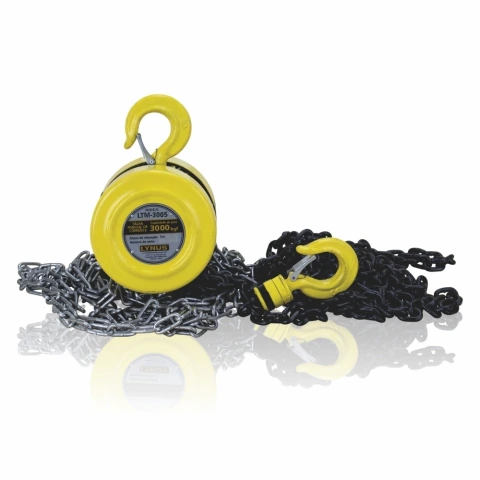 Talha Manual 3 Toneladas com Corrente 5M LTM-3005 Lynus