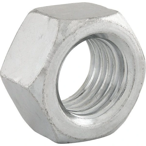 Porca Sextavada 9/16'' UNF 18 Fios Aço Carbono Zincada Nove54
