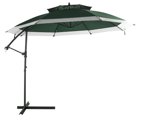 Ombrellone Suspenso provence giratorio 3,50m Verde Bel Lazer