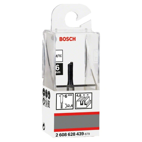 Fresa Reta Bosch Standard 6mm D1 4,8mm L 12,4mm G 51mm