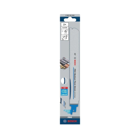 Lâmina Serra Sabre Bosch Pro Medium-Thick Metal S1137Bef 2Un
