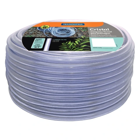 Mangueira 11,5 mm 2 mm 50 m 5 Bar PVC 1 Camada 30°C Tramontina