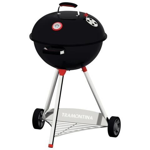 Churrasqueira a Carvão TCP-560L Tramontina com 2,5 Kg Aço Esmaltado Grelha e Utensílios Inox