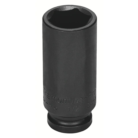 Soquete de Impacto Sextavado Longo 10mm 1/2'' Aço Cromo Molibdênio Tramontina PRO Durável