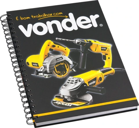 Caderno capa dura - Vonder