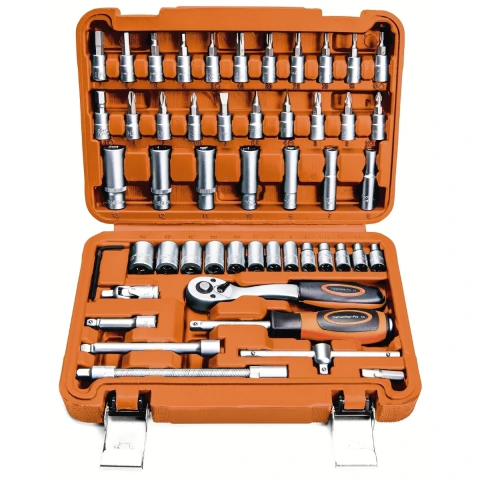 Kit Ferramentas 52 Peças Maleta 13 Soquetes 4-14 mm Tramontina Pro