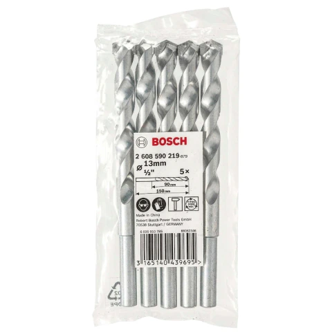 Broca Para Concreto Bosch Cyl-1 Ø13 X 85 X 150 mm 5 Peças